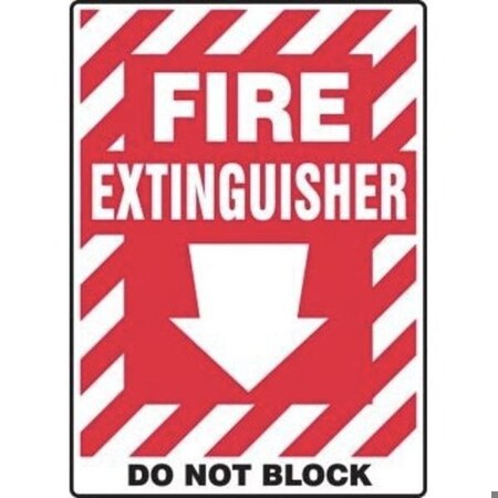Accuform SAFETY SIGN FIRE EXTINGUISHER  DO MFXG558XP MFXG558XP